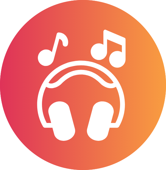 music headphones icon